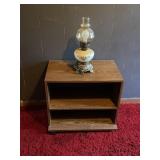Shelf with lamp