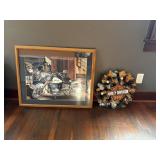 Harley Davidson, motorcycle print and decoration