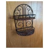 Wall hanging wicker, bottom shelf