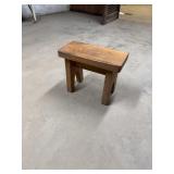 Wooden footstool