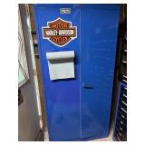 Blue storage cabinet