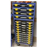 Hardware cabinet with content