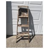 Wooden step ladder