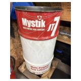 MYSTIK advertising trashcan metal