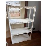 Plastic storage shelf