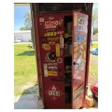 Red storage cabinet