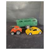 Nylint trailer and cars