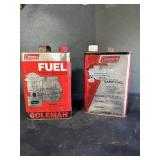 Coleman lantern fuel, one full can one empty