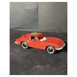 Plastic toy vintage Corvette