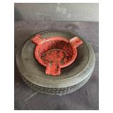 Firestone advertising ashtray tire