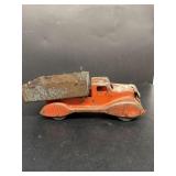 Early TIN toy dump truck