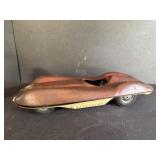 Tin toy vintage race car