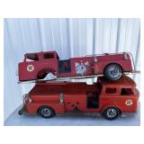 (2) TEXACO fire trucks