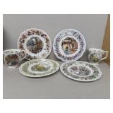 Royal Dalton, autumn winter summer spring plates