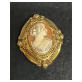 Cameo brooch