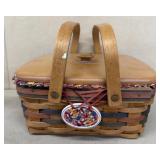 1997 LONGABERGER basket with protector and liner