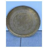 Large brass tray
