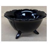 Black Amythyst footed Bowl