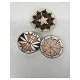 Southwestern pottery and woven souvenirs