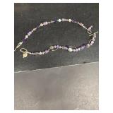 Purple beaded bracelets