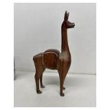 Hand carved llama