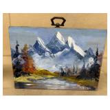 Oriental oil painting by Theresa on board