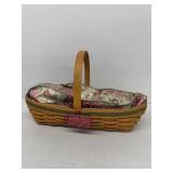 2001 longaberger basket with protector and liner
