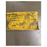 Zebra and African on cloth 2
