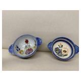 Quimper France, hand-painted bowls
