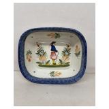 Quimper France, hand-painted serving dish