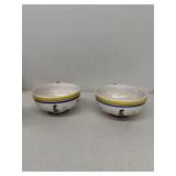 QUIMPER France hand-painted tea cups