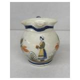 QUIMPER France, small water pitcher handpainted