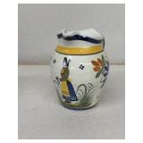 Quimper hand painted creamer, France
