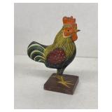 Wooden carved rooster