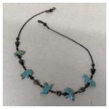 Southwestern turquoise animal necklace