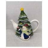 Belle casa Christmas tree teapot