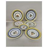 Quimper France plates hand-painted