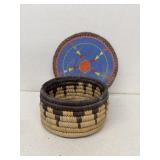 Southwestern Woven basket and decoration