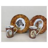 Chase wildlife plates and cups