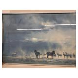 David Shepherd framed art of zebras