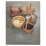 Wicker basket lot