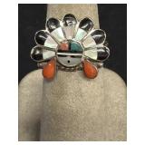 Sterling silver native American ring size 5 1/2