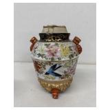 Hand painted jar vintage