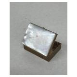 Early pill box brass