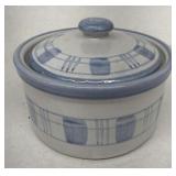 Louisville pottery lidded bowl