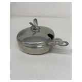 Stieff pewter condom and dish with Bee on top