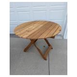 Fold up table wooden