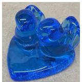 Bluebird paperweight signed Leonard