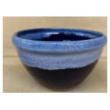 Red rock pottery blue bowl