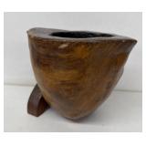 Hand carved wooden  bowl